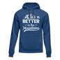Hiking Life Is Better In The Mountains Adult Fleece Hoodie