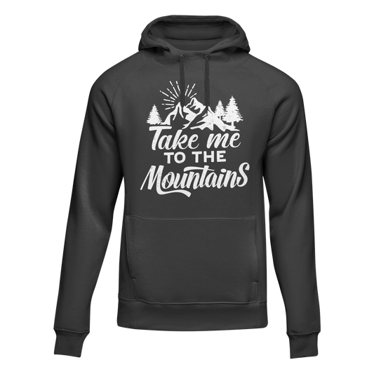 Hiking Take Me To The Mountains Adult Fleece Hoodie