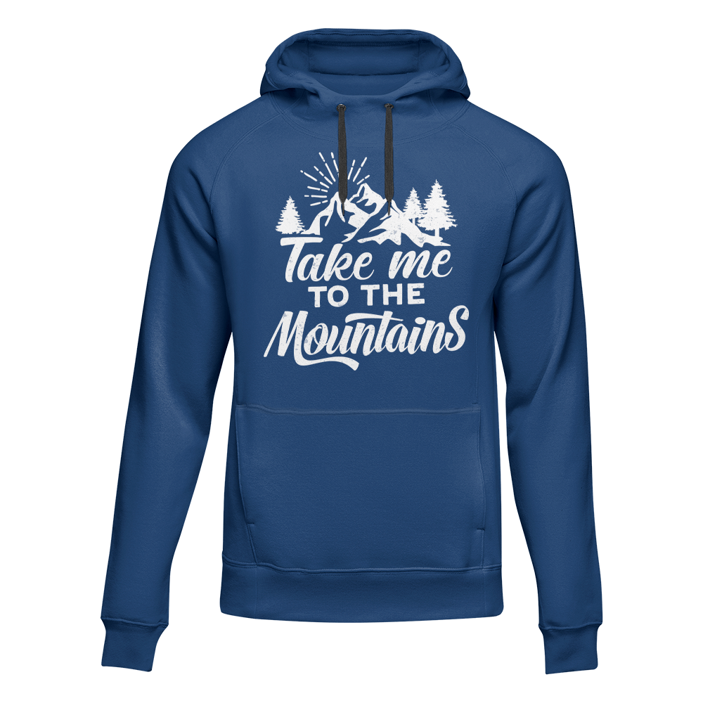 Hiking Take Me To The Mountains Adult Fleece Hoodie
