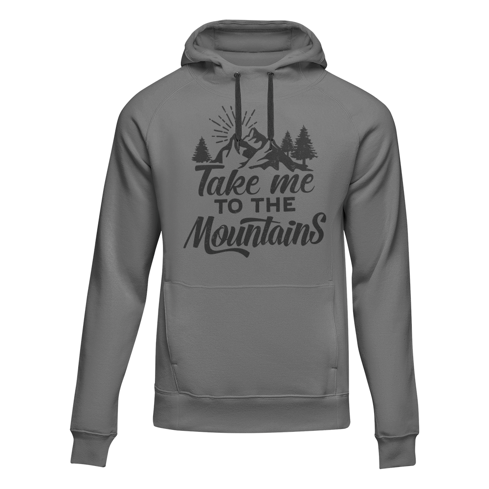Hiking Take Me To The Mountains Adult Fleece Hoodie