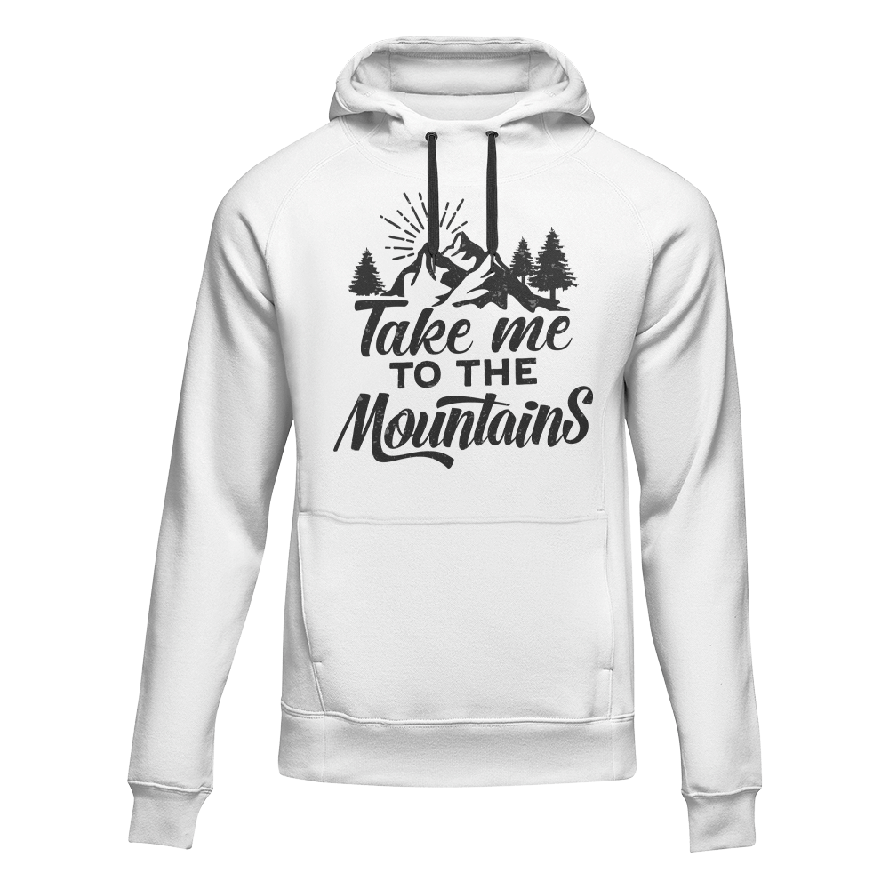 Hiking Take Me To The Mountains Adult Fleece Hoodie