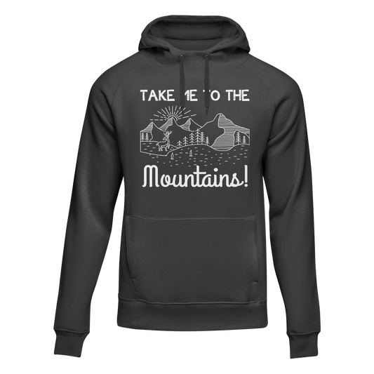 Hiking Take Me To The Mountains Adult Fleece Hoodie