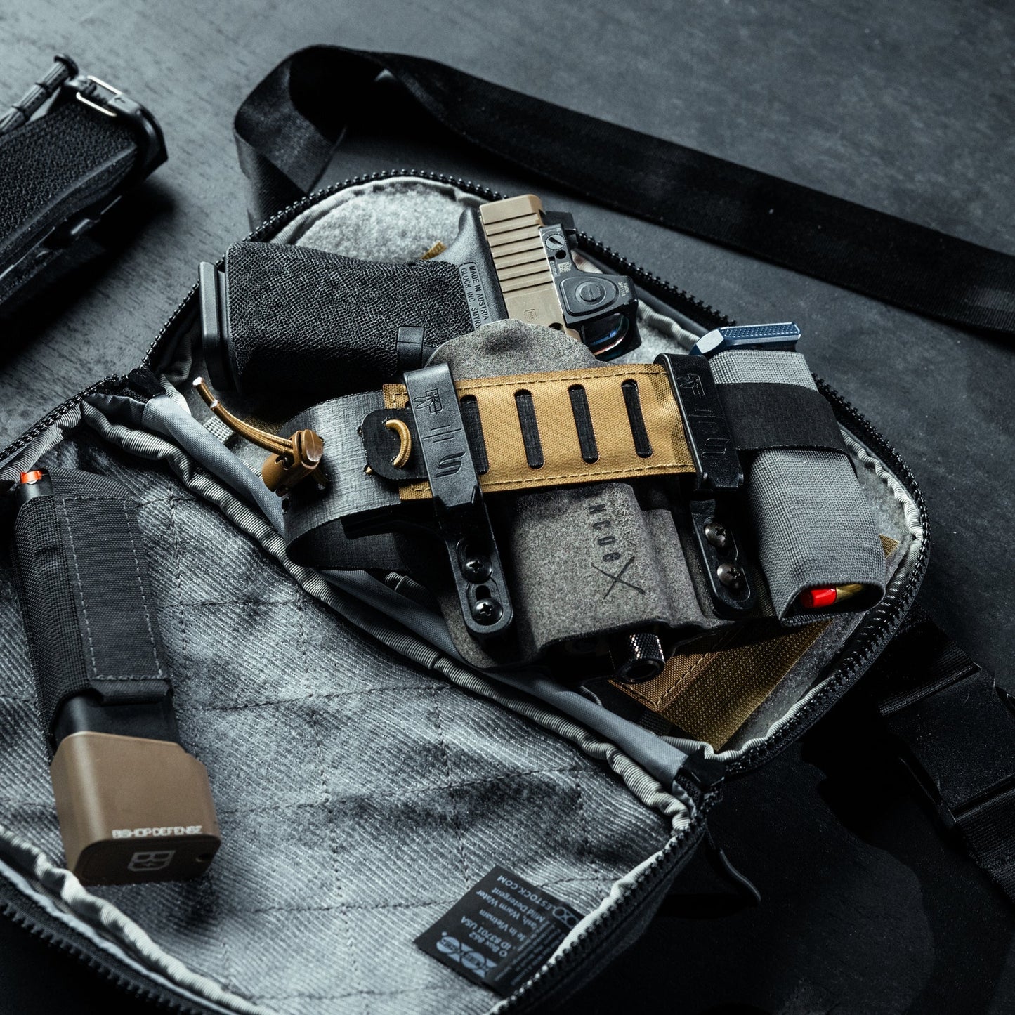 Eberlestock Fade Flex - w/ CCW Pocket & Fits Most Full Size Pistols w/ Lights & Optics