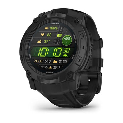 Garmin Instinct 3 Tactical - Tough Smartwatch w/ Solar Charging & 10 ATM Waterproof