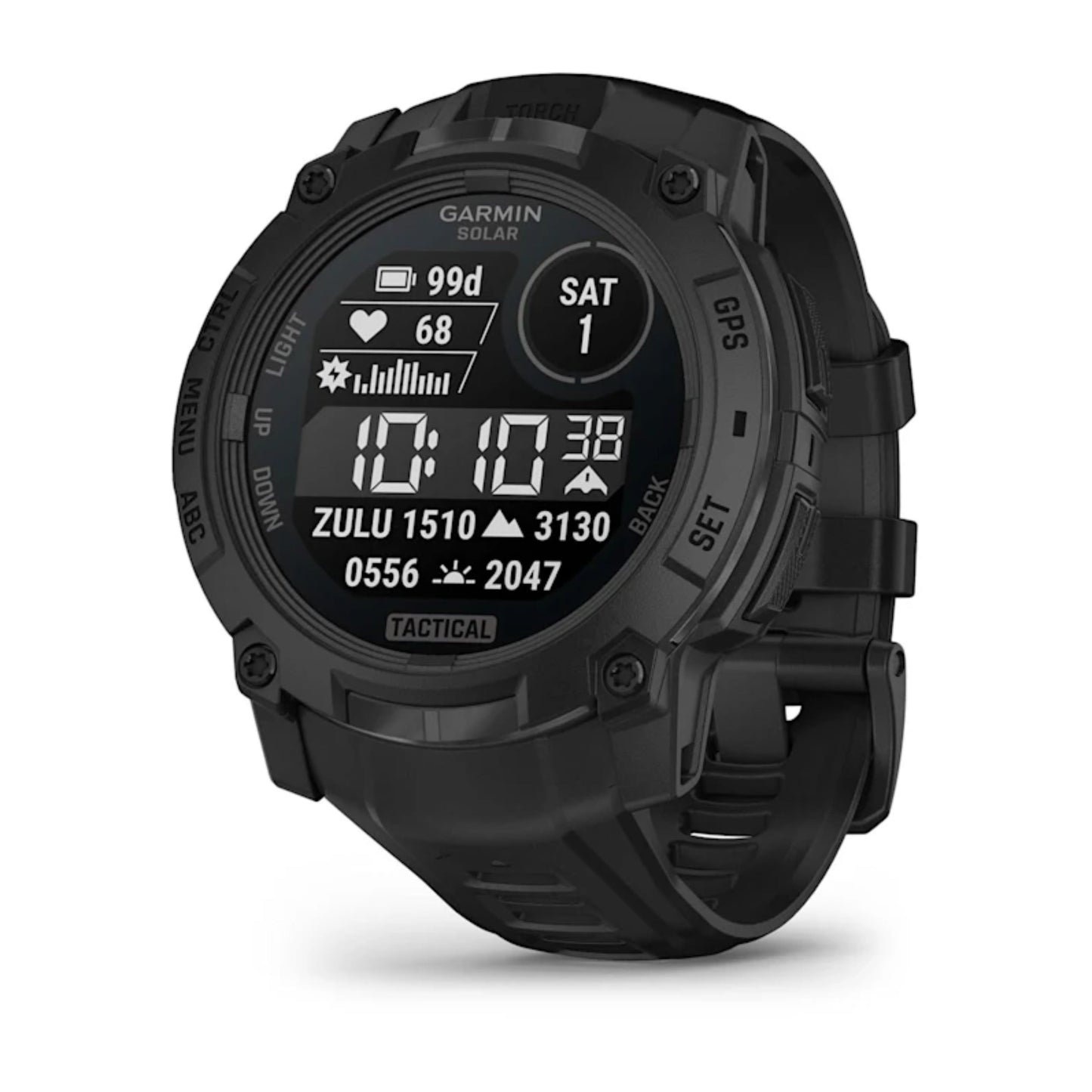 Garmin Instinct 3 Tactical - Tough Smartwatch w/ Solar Charging & 10 ATM Waterproof