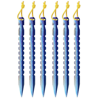 SilverAnt | Y-Shape Tent Stakes | Large | 6-Pack | Titanium