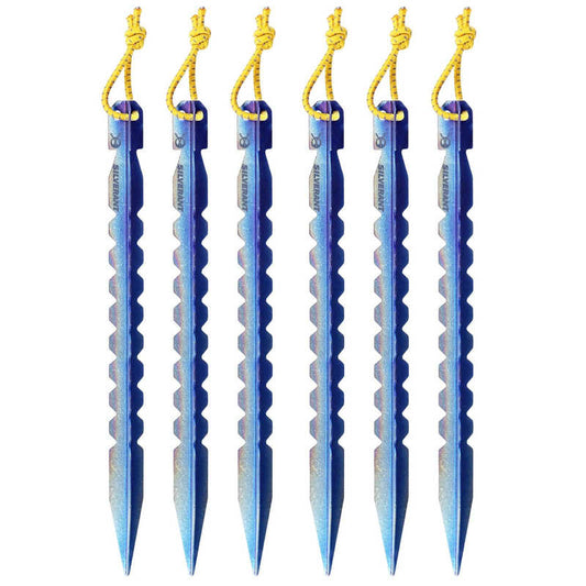 SilverAnt | Y-Shape Tent Stakes | Large | 6-Pack | Titanium