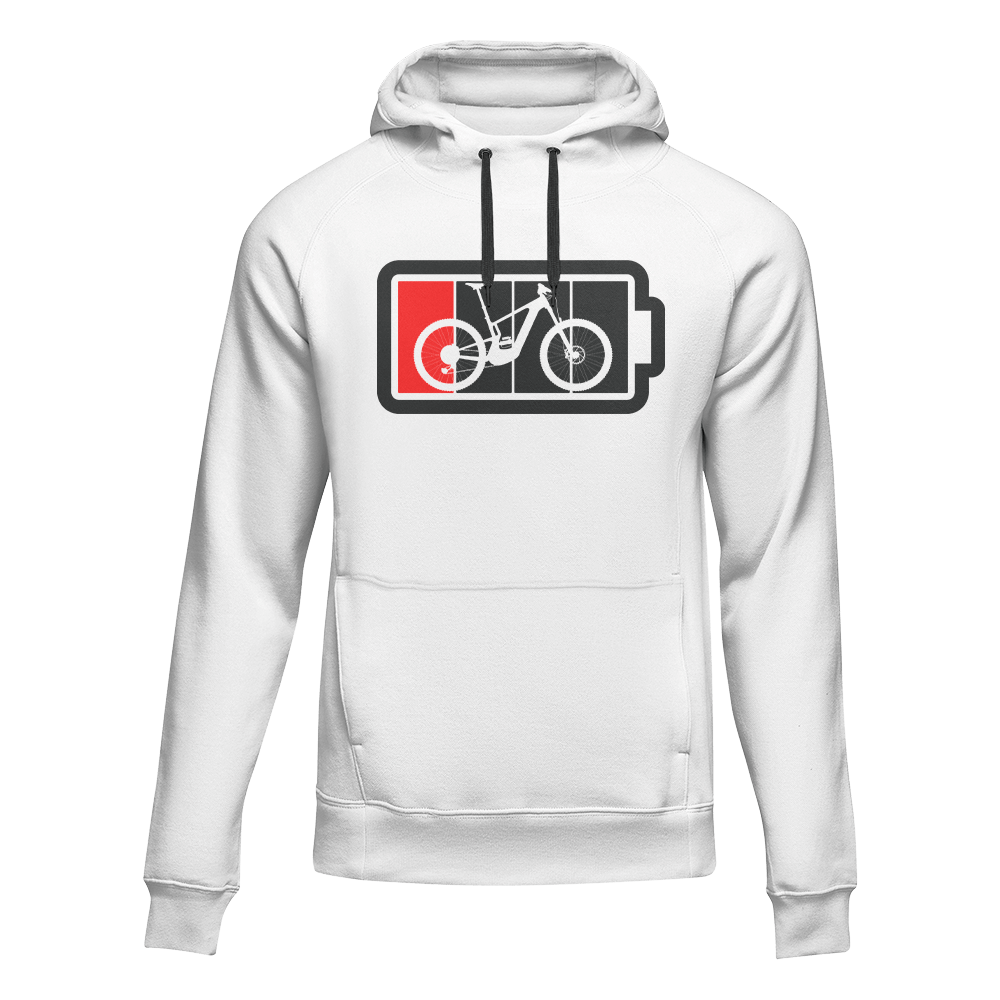 Low Battery Adult Fleece Hoodie