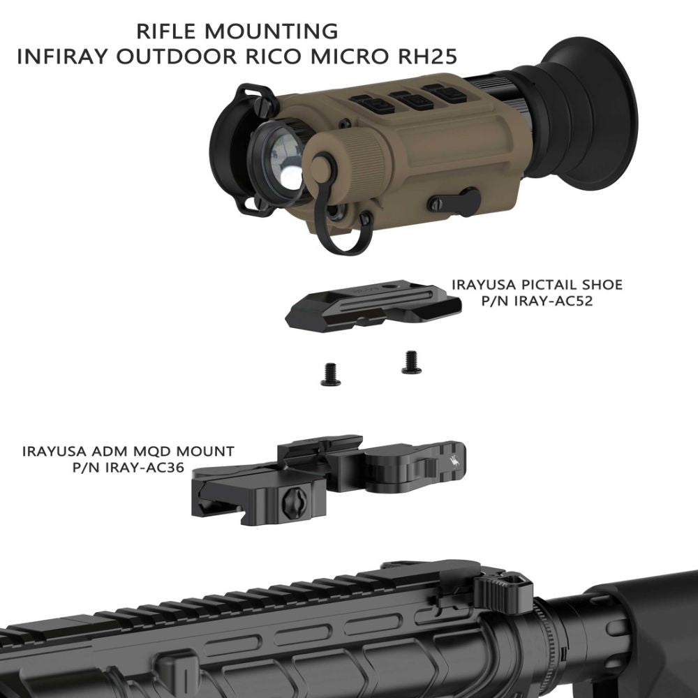iRay MQD Mount - AC36 QD Mount for RH25 Thermals