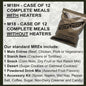 MRE Star | 12 MRE Full Case | No Heaters | Standard