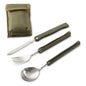 Mil-Tec | Folding Utensils 3pcs | OD Pouch