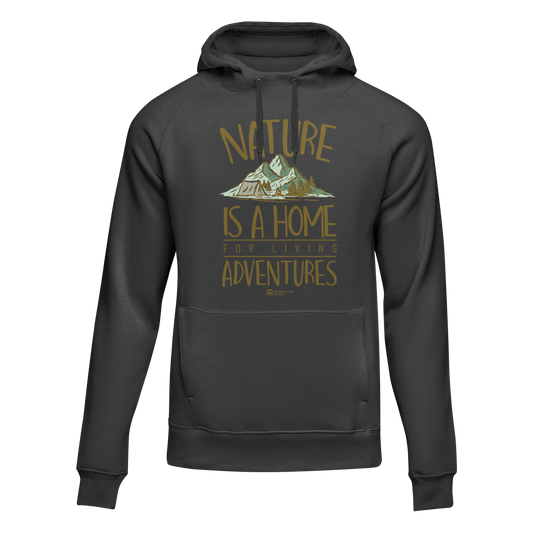 Nature Is A Home Adult Fleece Hoodie