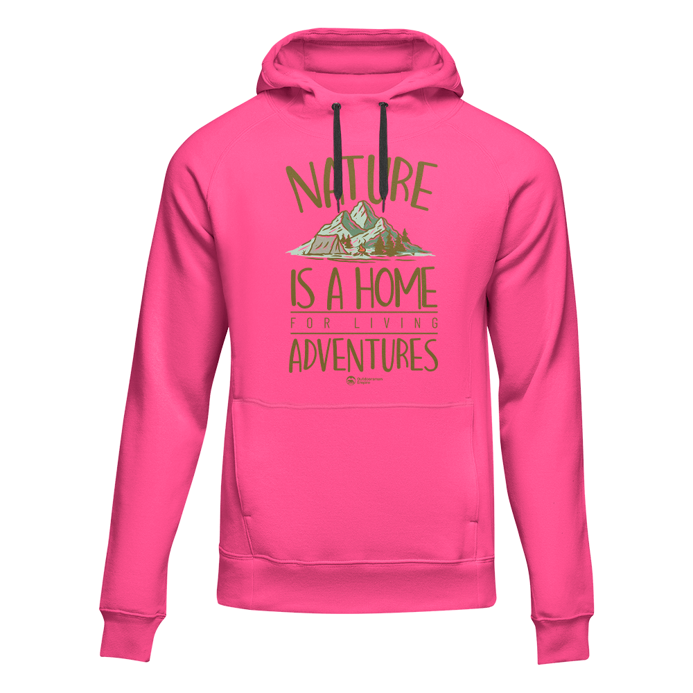 Nature Is A Home Adult Fleece Hoodie