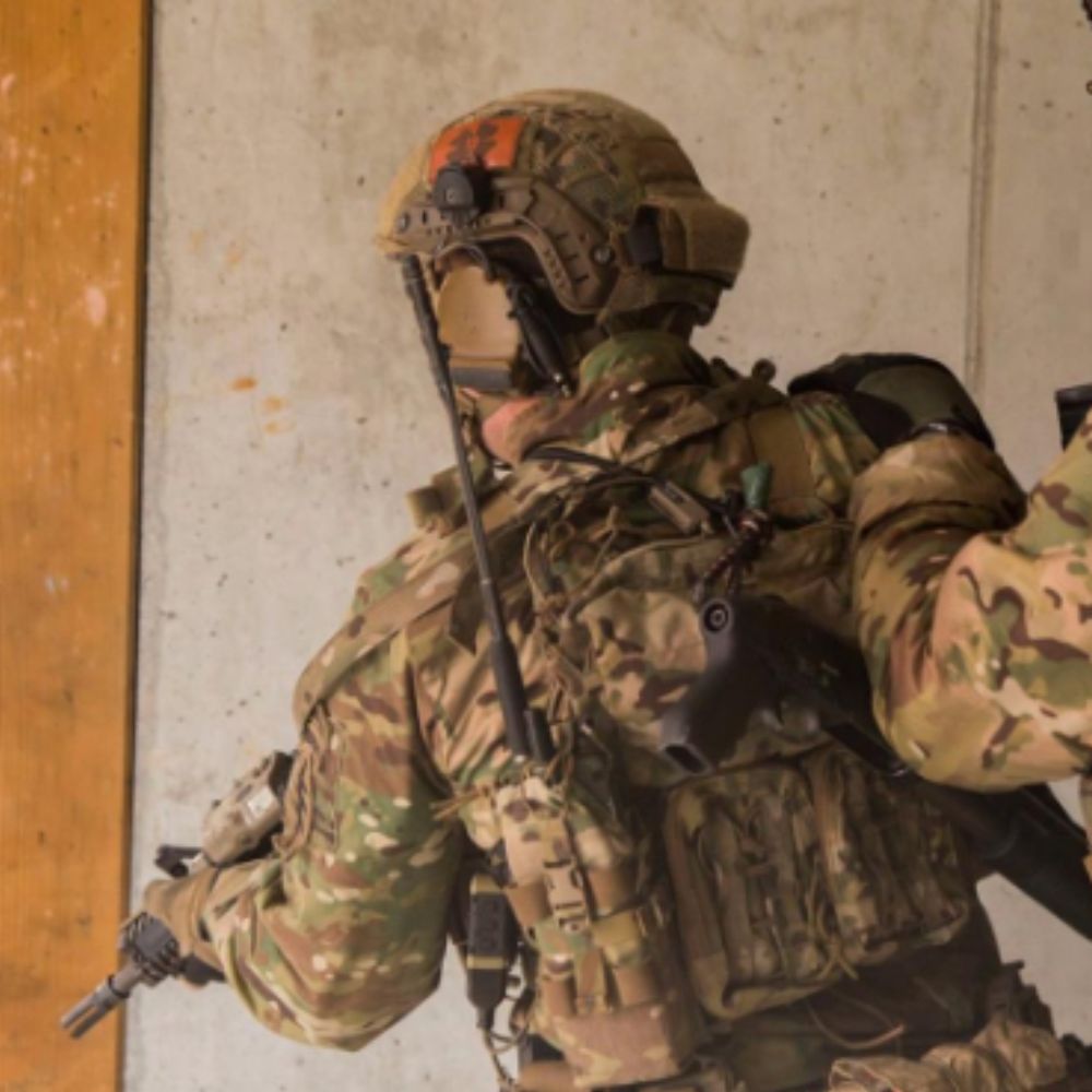 Ops-Core RF1 Helmet: Protects Against AK-47 Rounds with MBS Shroud & PowerPath ARC Rails