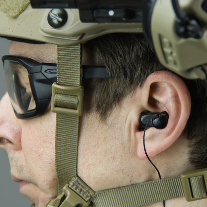 NFMI Earplugs by Ops-Core - Case & All Tip Sizes Included - Comfortable Hearing Protection