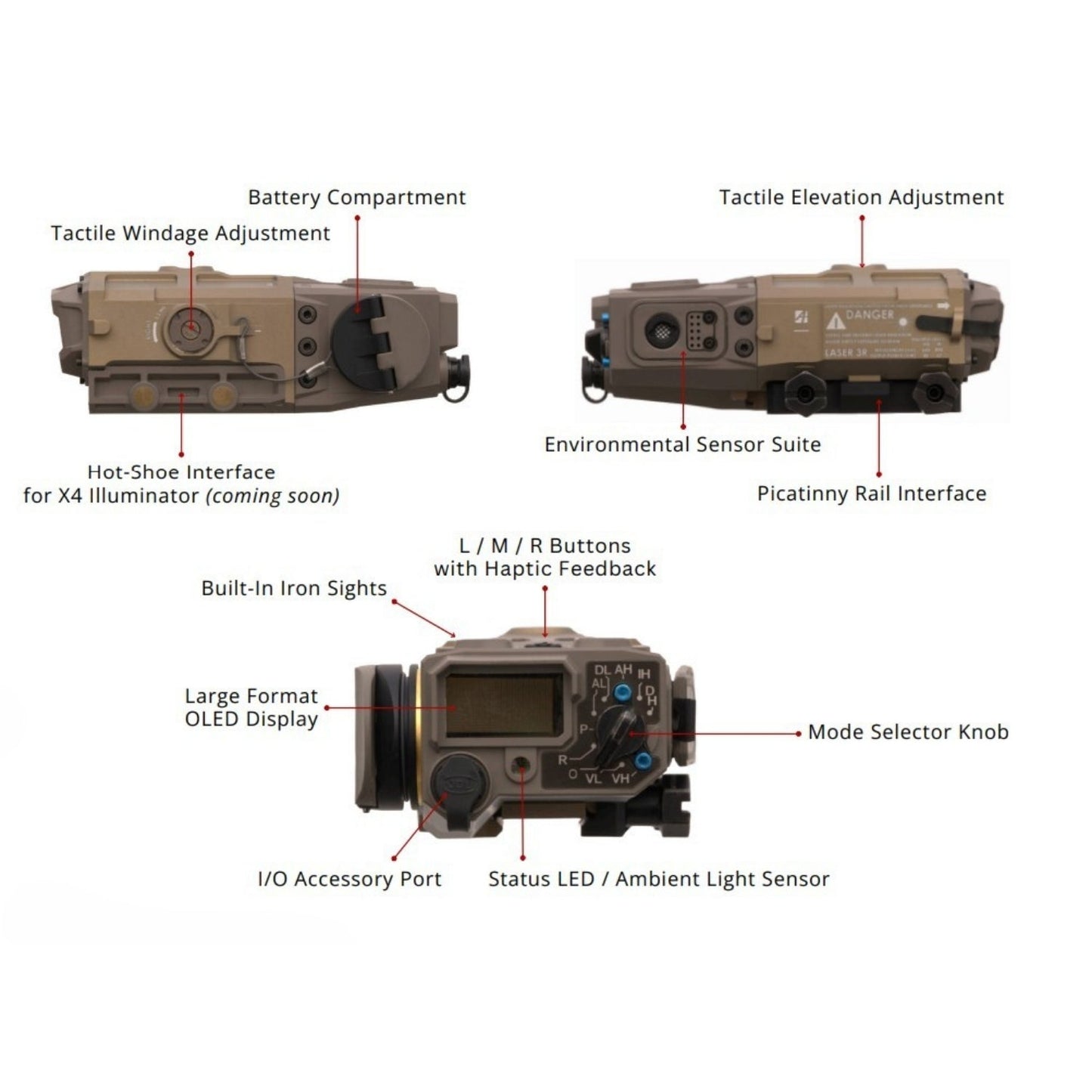 Maztech X4-LRF Gen 2: Improved Up to 16,400 Yards Ranging & Ballistic Solver - Enhanced Laser Precision