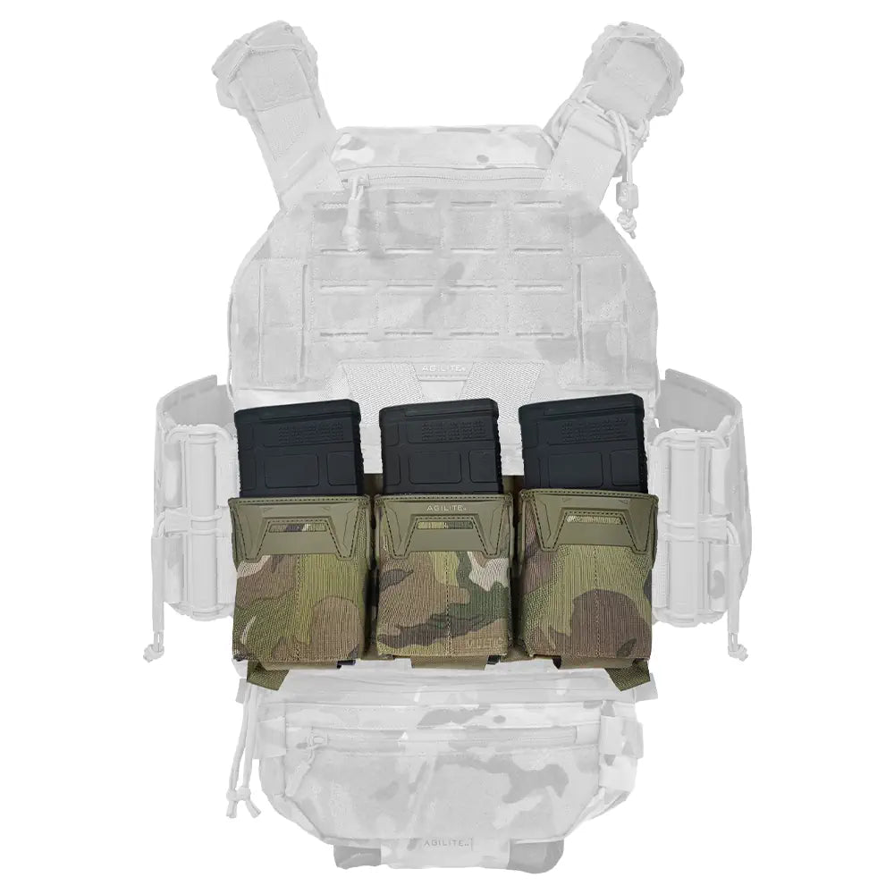 Agilite Pincer Placard .308 Triple Magazine Pouch - For .308 / 7.62x51 & 6.8×51
