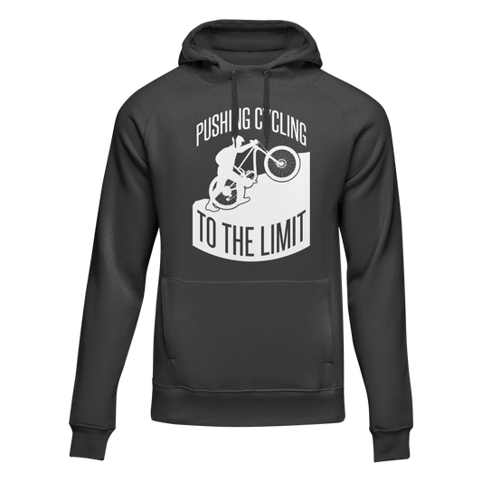 Pushing Cycling To The Limit Adult Fleece Hoodie