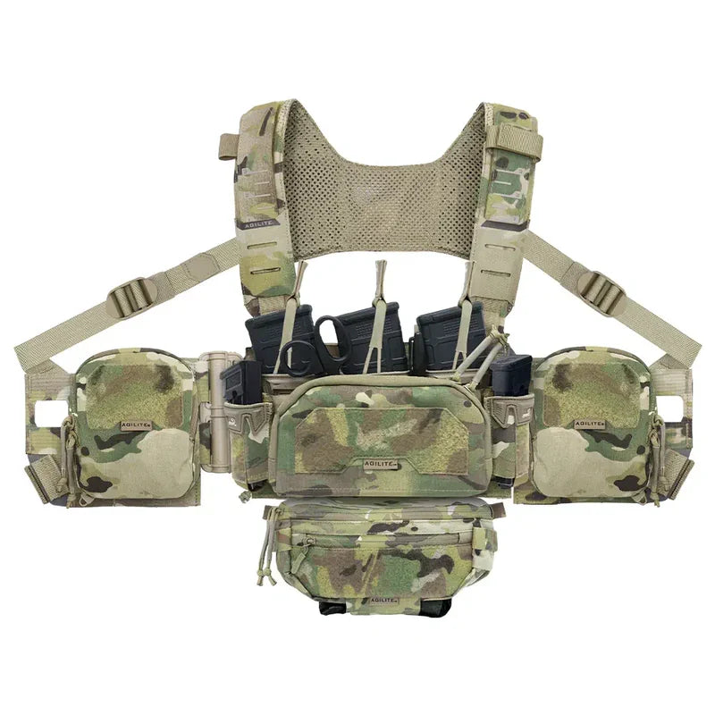 Agilite Reaper Rig - Fully Modular & Scalable Chest Rig w/ Placard & MOLLE Compatible