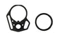 Strike Industries Black -  Multi-Function End Plate With Anti-Rotation Castle Nut -  Fits AR-15