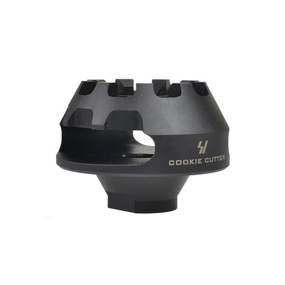 Cookie Cutter Muzzle Brake - Single Chamber Design to Eliminate Recoil Force - For AR/ AK pistols