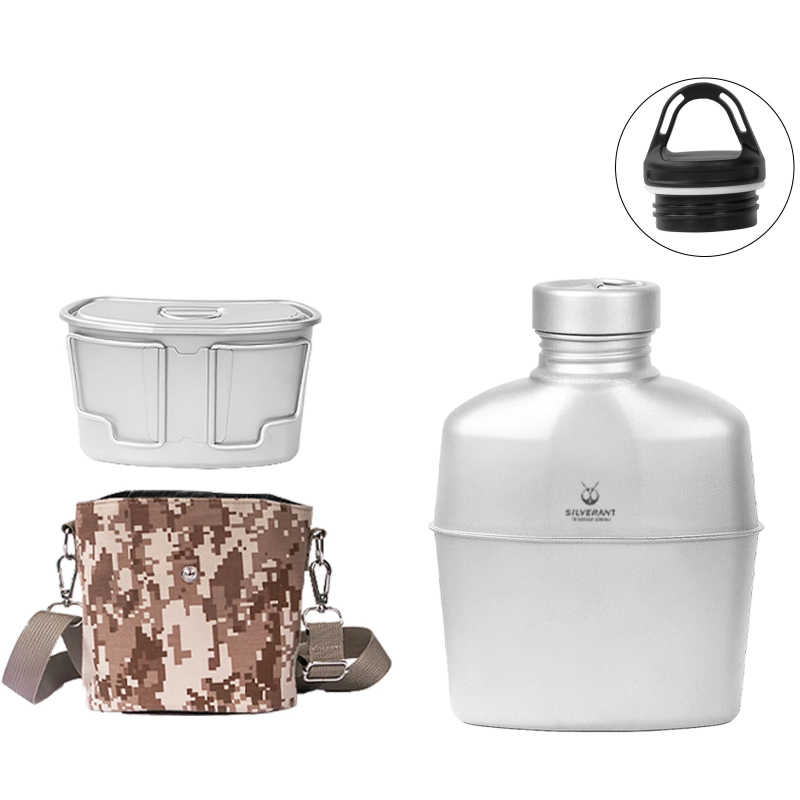 SilverAnt | Canteen Military Mess Kit | Titanium