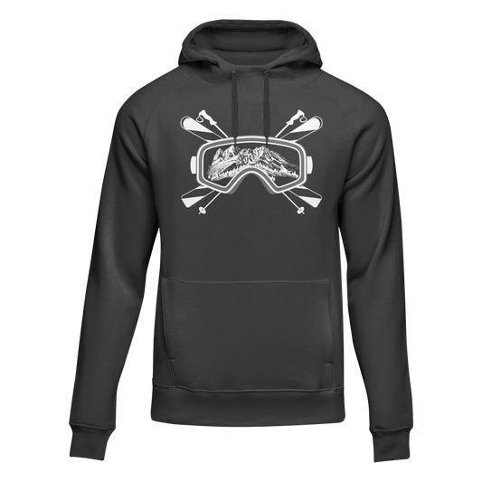 Ski Goggles Adult Fleece Hoodie