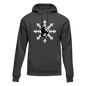 Snowboard Snowflake Adult Fleece Hoodie