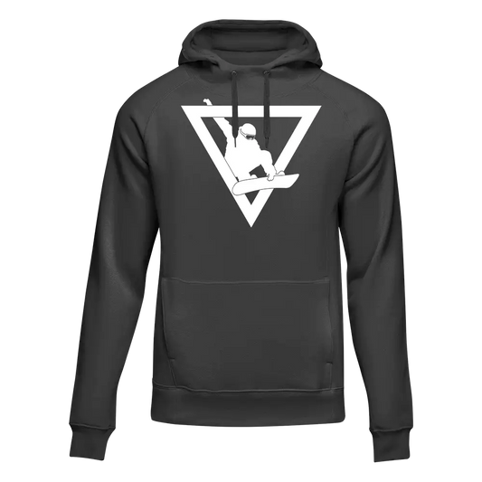 Snowboarder Geometry Adult Fleece Hoodie