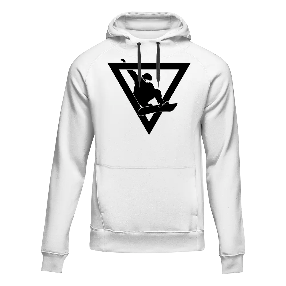 Snowboarder Geometry Adult Fleece Hoodie