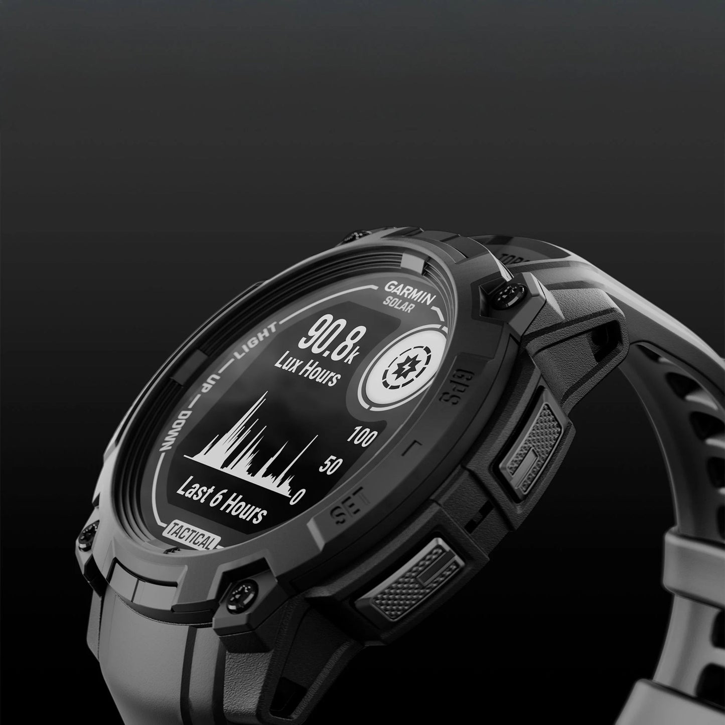 Garmin Instinct 3 Tactical - Tough Smartwatch w/ Solar Charging & 10 ATM Waterproof