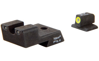 Trijicon HD Tritium Sight -  Fits Colt 1911 -  Orange Outline -  Novak Low Mount Dovetail Cut