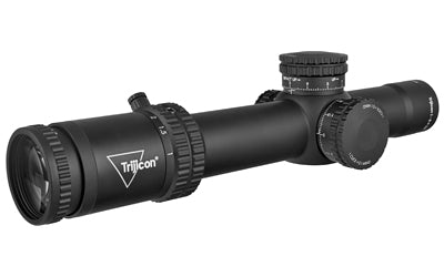 Trijicon Credo 1-8x28mm First Focal Plane Riflescope with Red/Green MRAD Segmented Circle -  34mm Tube -  Matte Black -  Exposed Locking Adjusters
