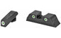 Trijicon Tritium Night Sight -  Fits Glock 17/19/26/27/33/34  Green/Green -  3 Dot