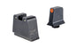 Trijicon Suppressor/Optic Height -  Night Sights -  Orange Front with Black Rear & Green Lamps -  Fits GLOCK 17/19/22/23/24/26/27/31/32/33/34/35/39
