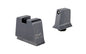 Trijicon Suppressor/Optic Height -  Night Sights -  White Front with Metal Rear & Green Lamps -  Fits GLOCK 17/19/22/23/24/26/27/31/32/33/34/35/39