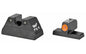 Trijicon HD Tritium Sight -  Fits Colt 1911 -  Orange Outline -  Novak Low Mount Dovetail Cut