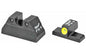 Trijicon HD Tritium Sight -  Fits Colt 1911 -  Orange Outline -  Novak Low Mount Dovetail Cut