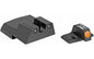 Trijicon HD Night Sights -  Fits H&K .45C/.45C Tactical/P30/P30L/VP9 Models -  Not Compatible with Optics Ready VP9 -  Orange Front Outline -  Front/Rear