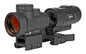 Trijicon MRO HD -  Red Dot -  1X25 -  68MOA Circle With 2MOA Center Dot -  Black -  Full Co-Witness Mount  -  3X Magnifier With Adjustable Height Quick Release -  Flip to Side Mount