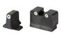 Trijicon Bright & Tough -  Tritium Night Sight -  Green 3 Dot -  Suppressor Height -  Matte Finish -  Black -  Fits - 9MM/.357SIG Models -  P225/P226/P228/P239/P320