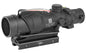 Trijicon ACOG -  4x32 -  Dual Illuminated Red Chevron -  USMC Rifle Combat Optic (RCO) for M4 and M4A1 (14.5 in. Barrel) -  With TA51 Mount
