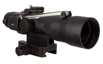 Trijicon ACOG -  3X30mm -  Dual Illuminated Green Chevron .233/62 Grain -  Includes Q-LOC Mount -  Matte Finish -  Black