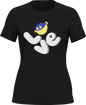 Love Fishing Blue Blowfish Globe T-Shirt for Women