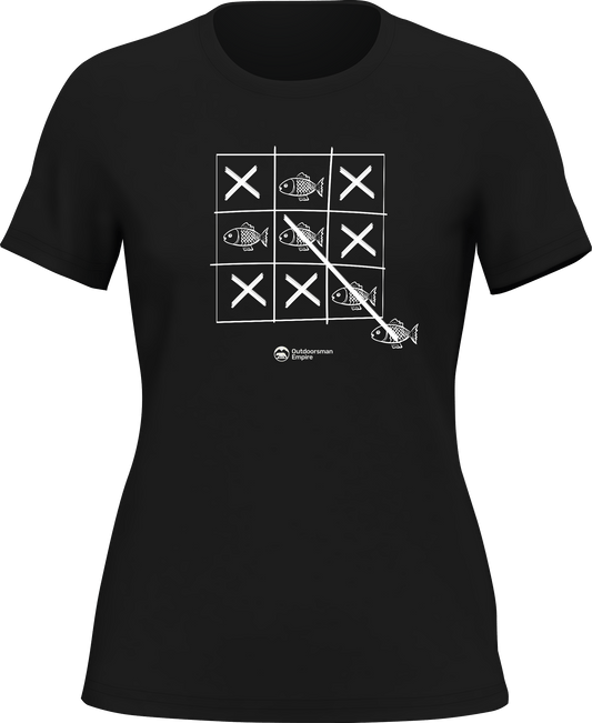 Fish Tick Tack Toe T-Shirt for Women