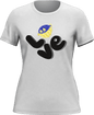 Love Fishing Blue Blowfish Globe T-Shirt for Women