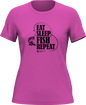 Eat Sleep Fish Repeat T-Shirt for Women