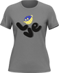 Love Fishing Blue Blowfish Globe T-Shirt for Women