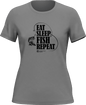 Eat Sleep Fish Repeat T-Shirt for Women