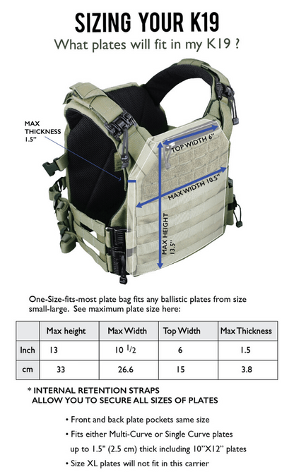 Agilite K19  - w/ Quick Release System, Fast-Adjust Cummerbund & Admin Pocket
